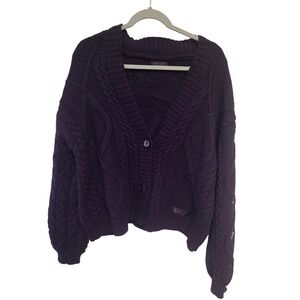 Taylor‎ Swift Speak Now Taylor's Veraon Purple Embroidered Cardigan XL 2XL